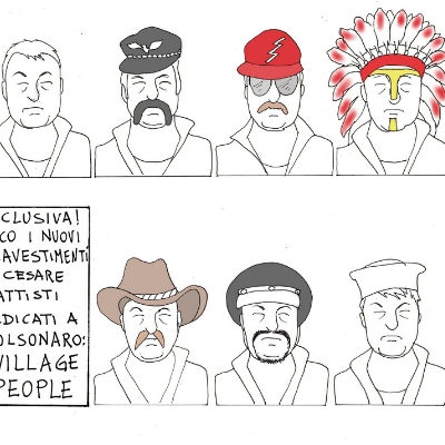 Travestimenti Battisti versione Village People