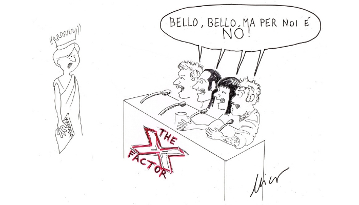 bocciatura manovra italiana X Factor