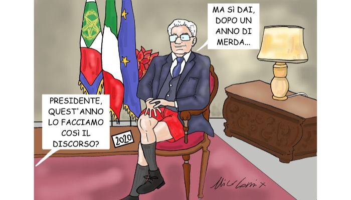 BUON ANNO Il discorso del Presidente Sergio Mattarella per l'augurio di buon anno. Nicocomix