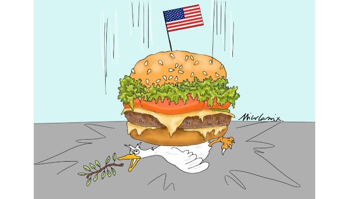 Hamburger War - Trump ha dato l'ordine del raid aereo in cui è morto il generale Soleimani. Nicocomix 