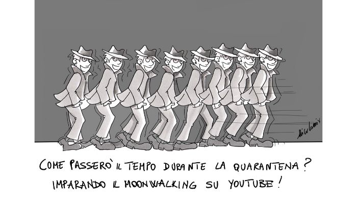 MOONWALKING - durante il coronavirus è bene restare a casa e cercare di impiegare il tempo libero. Nicocomix