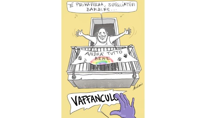 vaff... non sopporto più l'ottimismo da coronavirus, oggi più che mai che è il primo giorno di primavera. Nicocomix