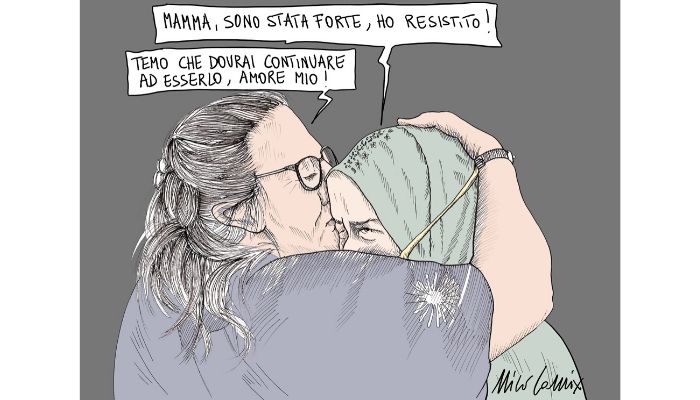 sono stata forte, ho resistito! Silvia Romano è libera, e fioccano insulti sui social. Nicocomix