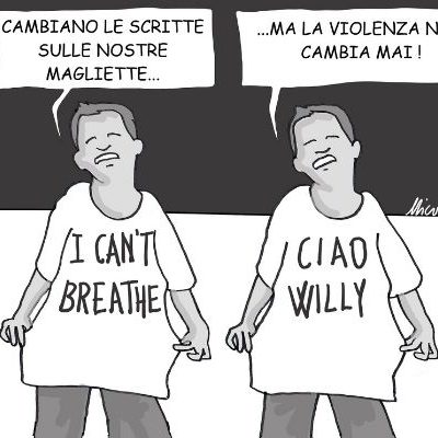 cambiano le scritte me non la violenza