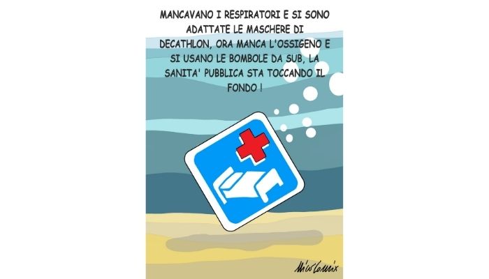 Toccare il fondo . emergenza sanitaria, scarseggia ossigeno in terapia intensiva. Nicocomix