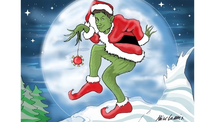 Grinchonte . L'impopolarità delle scelte di Giuseppe Conte, in molti lo additano come il Grinch del Natale. Ma è davvero così? Nicocomix