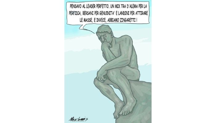 il pensatore di Rodin. Nicocomix