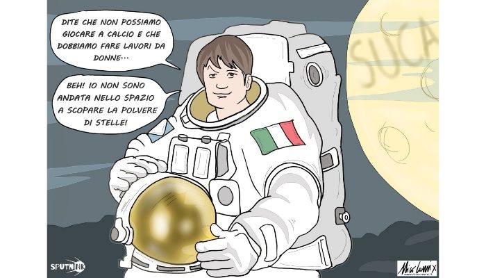 polvere di stelle. L’astronauta Samantha Cristoforetti sarà la prima donna europea al comando della Stazione spaziale internazionale (ISS) . La risposta più bella a chi come Tajani, Pillon o Pecchini pensano che il posto delle donne siano a casa ad accudire i figli ... Nicocomix 