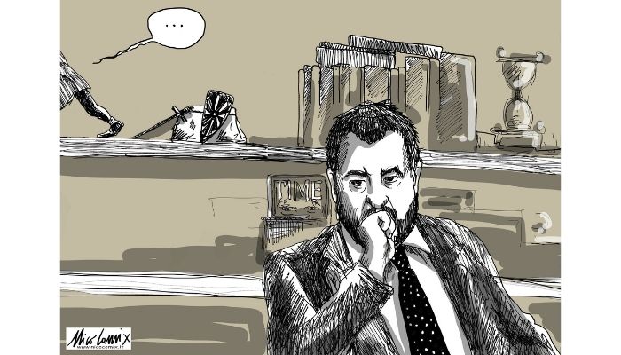 SOLITUDINE E ABBANDONO. Il declino di Salvini. Nicocomix