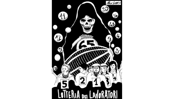 lotteria dei lavoratori. Morti sul lavoro. Nicocomix