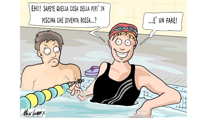 fake news in piscina. Nicocomix