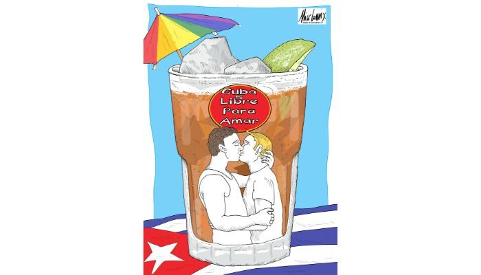Cuba es libre para amar . Nicocomix