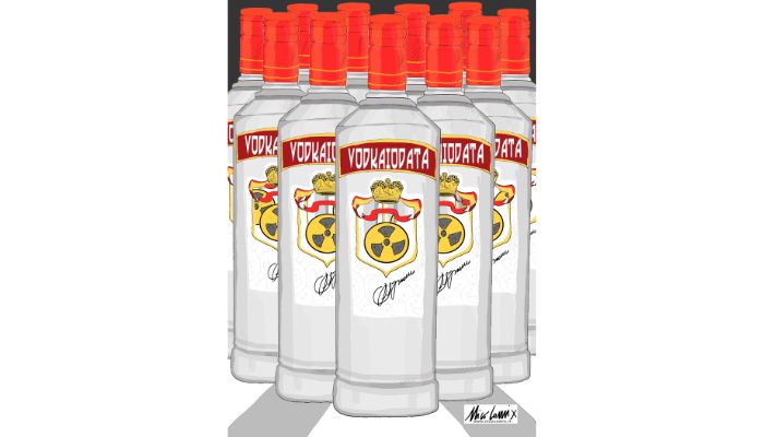 Vodka. Il regalo di Putin per il compleanno di Berlusconi. Nicocomix