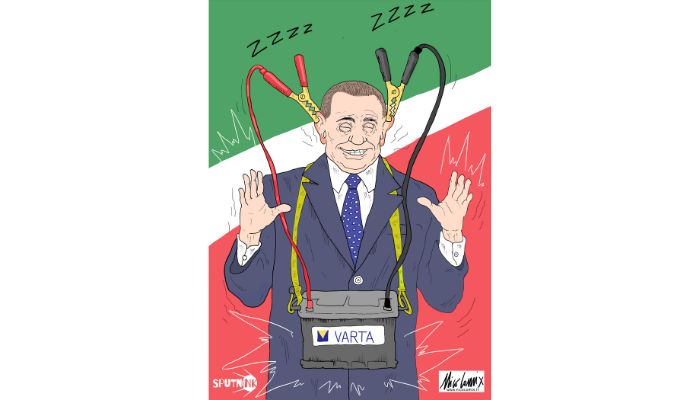 dai che è quasi scarico. Silvio Berlusconi e l'ostinazione del potere. Nicocomix