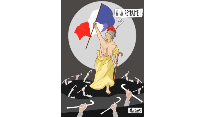 la presa della retraite. Le proteste in Francia sulla riforma pensioni. Nicocomix
