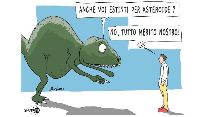 alluvione e fanghiglia. Dopo i tanti avvertimenti sul clima e l'alluvione in Emilia Romagna faremo la fine dei dinosauri.  Nicocomix